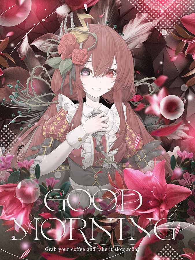 おはようVtuber素材 #FLOWER